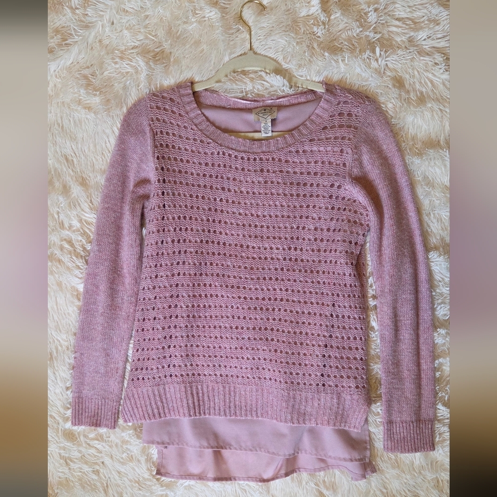 St. John's Bay Mauve Knit Sweater
